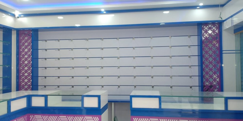 Wooden Glass Jewellery Display Counter