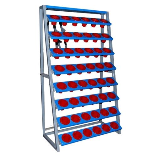 Mild Steel Free Standing Unit Tool Display Rack, 8 Shelves, Model Name/Number: Sc 40