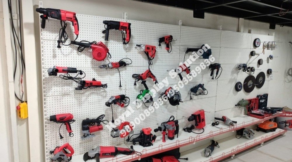 Metal Tools Display Rack, For Grocery