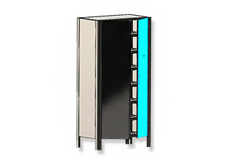 Blue Rectangular Tools Rack