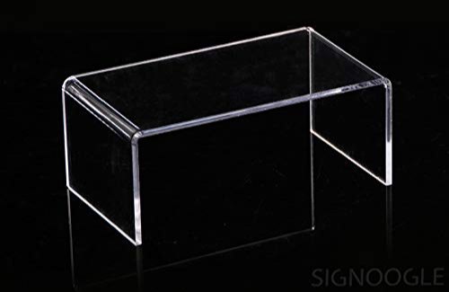Transparent Rectangular Acrylic Tools Display Rack, Assembled by Company at Site