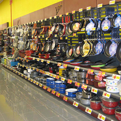 Instor Wall Mounted Steel Utensils Racks, For Supermarket