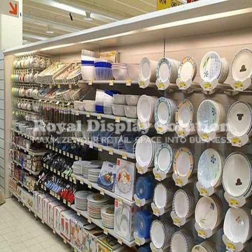 Wooden Crockery Display Rack