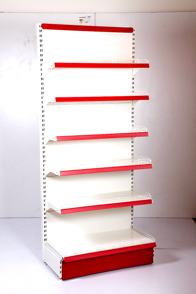 Free Standing Unit Mild Steel Supermarket Wall Display Rack