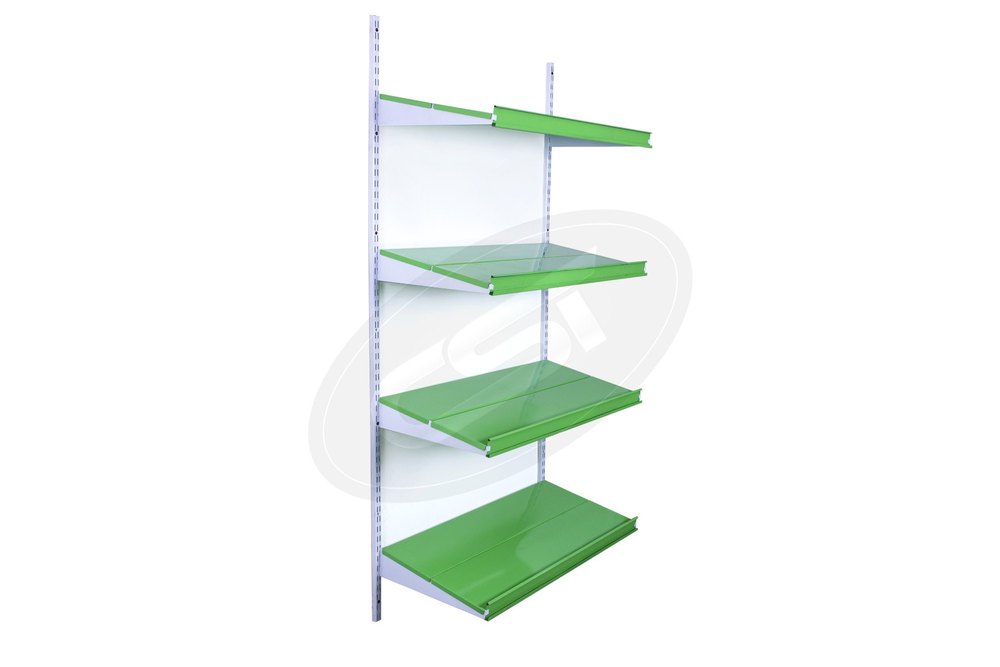 channel Mild Steel Fruit Vegetable Display Rack, For Supermarket