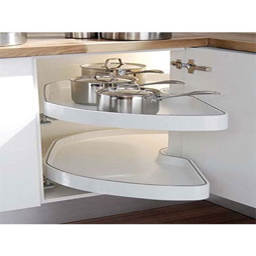 Plastic White Modern Kitchen Trolley
