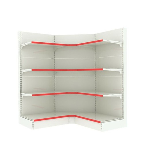 Matte Wall Unit Corner Shelving, 4 Shelves