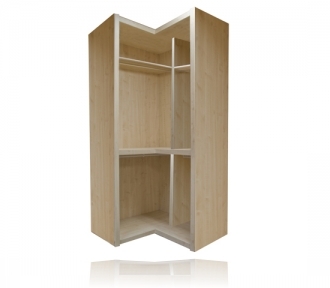 Metal Designer Wardrobe Corner Unit, For Home
