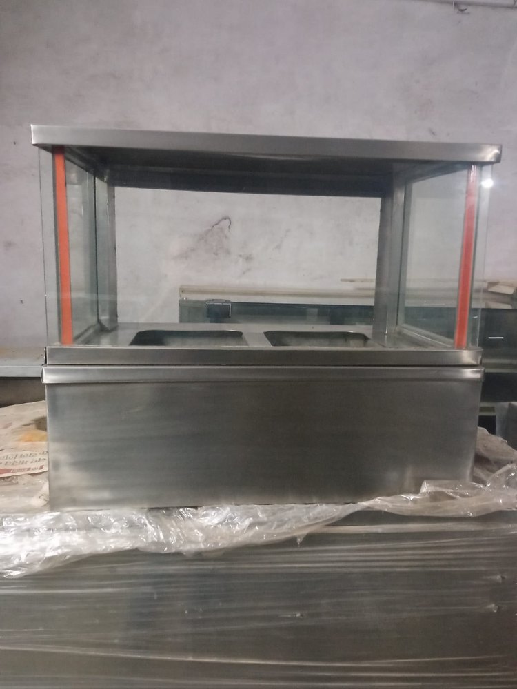 Metal Rectangular Food Display hot Cases, For Shop