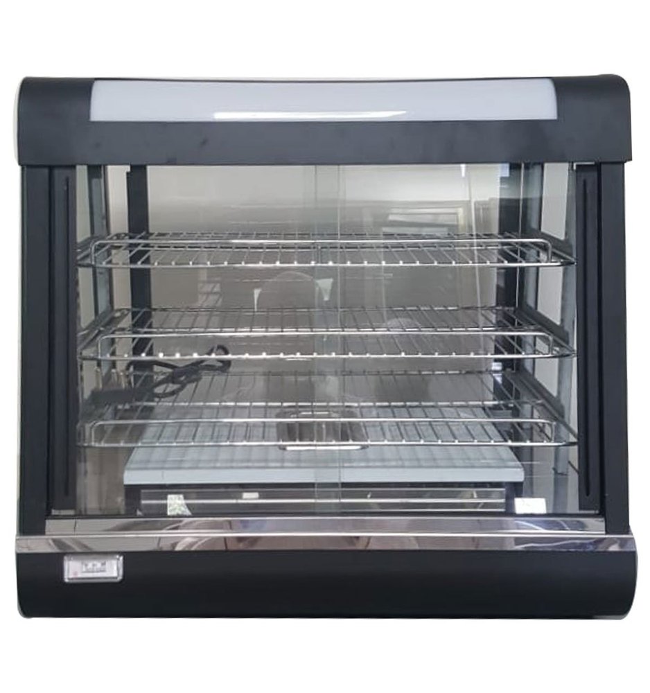 SS and Glass 1kW Hot Display Warmer, For Commercial