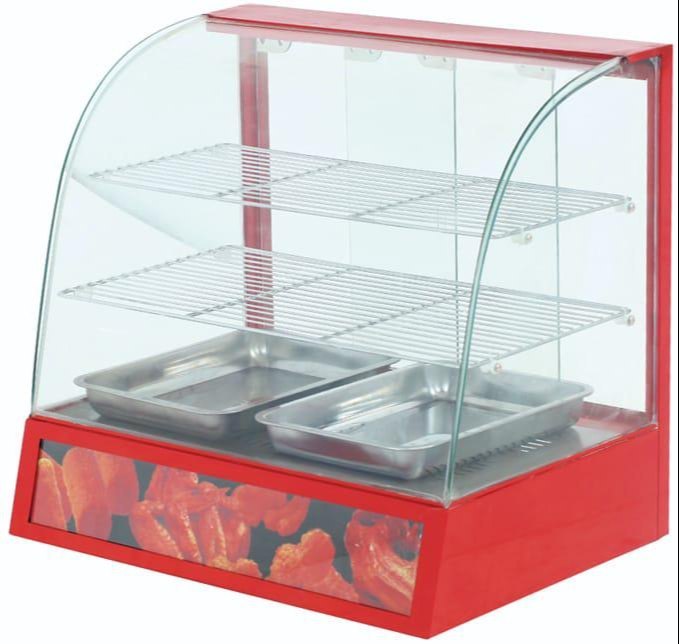 Metal Electric Food Warmer Display Cabinet, For Commercial, Size/Dimension: 660x480x600