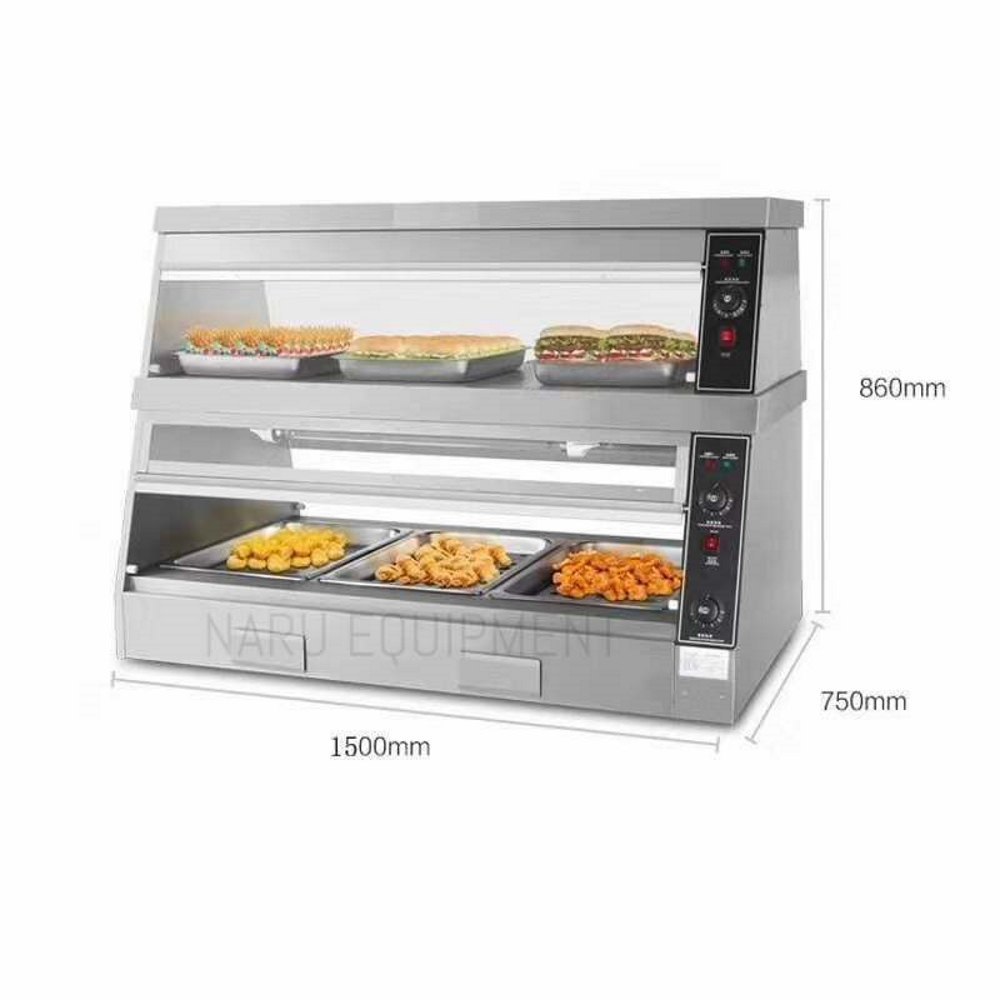 Chefrange 3800 Watts Burger Food Display Warmer For Restaurant, Capacity: Apprx 8-10 Trays