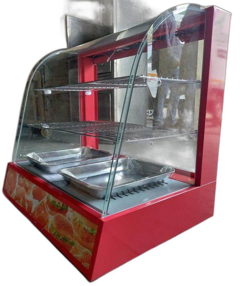 Glass Hot Food Display Warmer, For Hotel