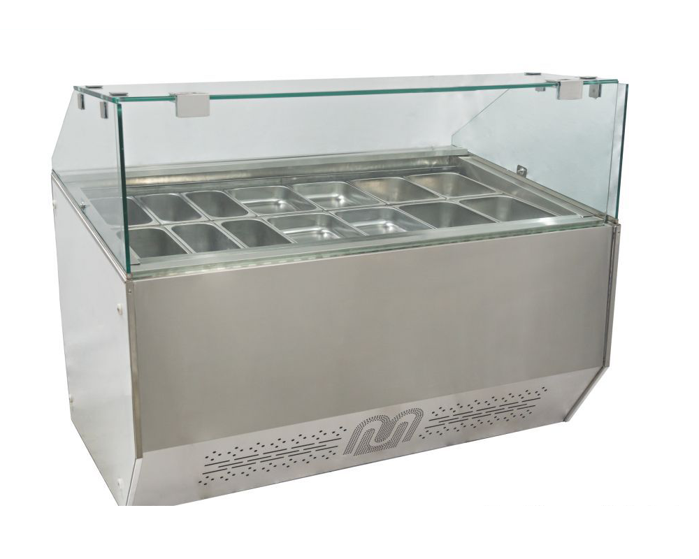 Stainless Steel Ice Cream Display Counter, For Shop