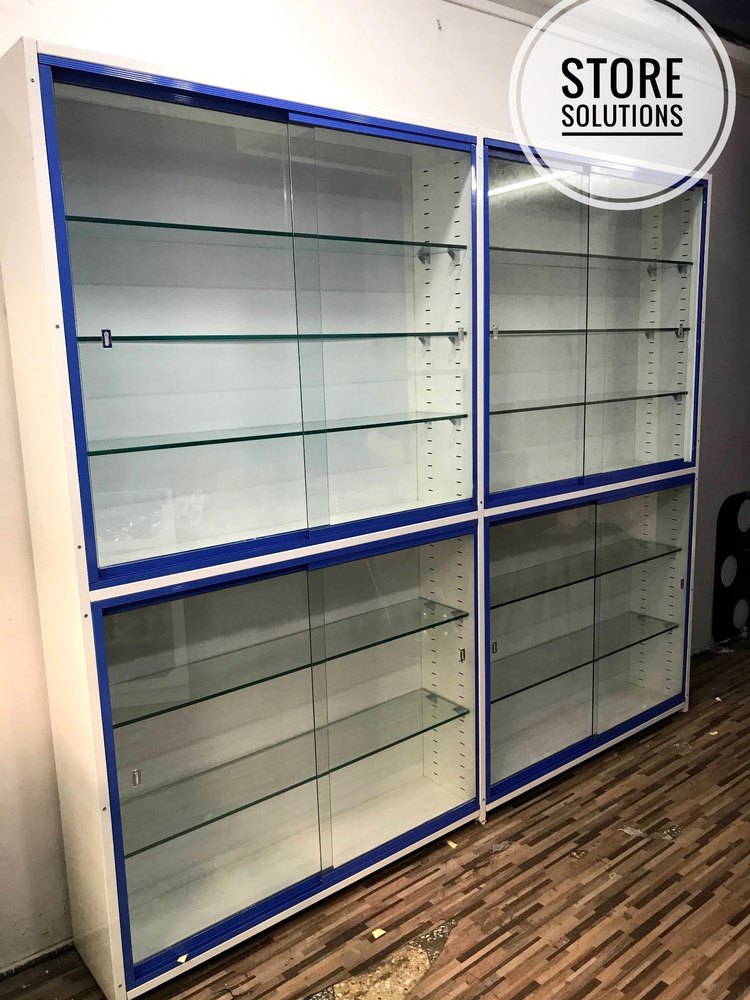 7 Tank Powder Cotaed Mild Steel Showcase With Sliding Glass