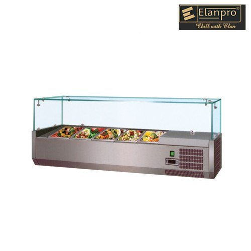 Glass Rectangular Elanpro EVRX 1200 Display Counter for Commercial