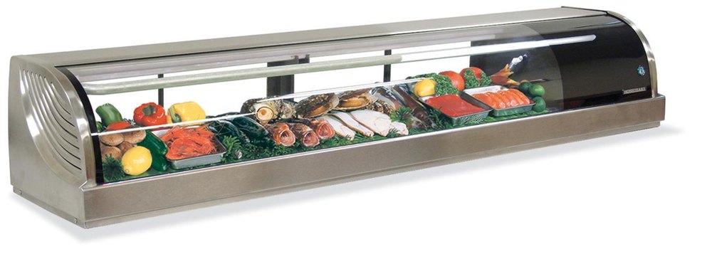 Stainless Steel Grey Sushi Display Counter