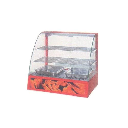 Orange Glass, Stainless Steel Hot Case Counter