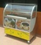 Stainless Steel and Glass Pani Puri Counter, For Restaurant
