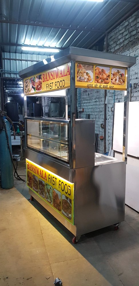 Stainless Steel Pani Puri Chat Counter