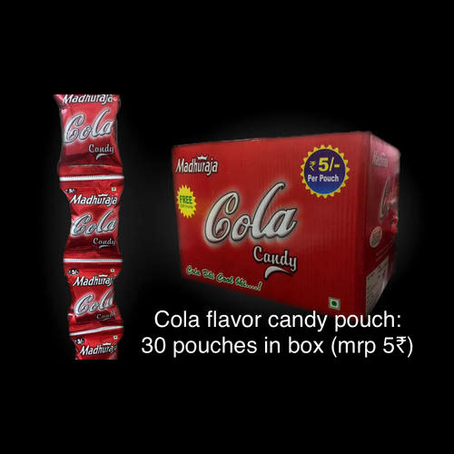 Madhuraja Cola Candy, Packaging: Pouch