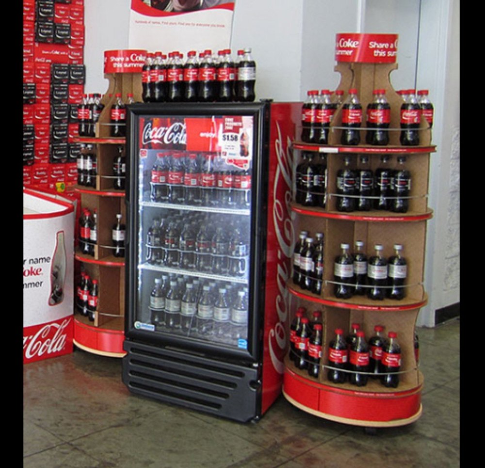 Plastic Free Standing Unit Display Stand For Supermarkets