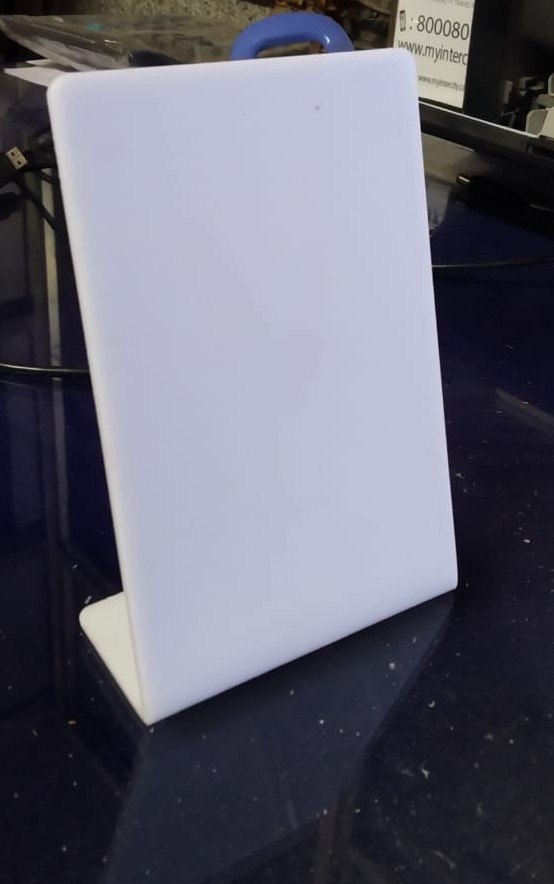 White Acrylic Qr Code Stand, DIY (Do It Yourself)