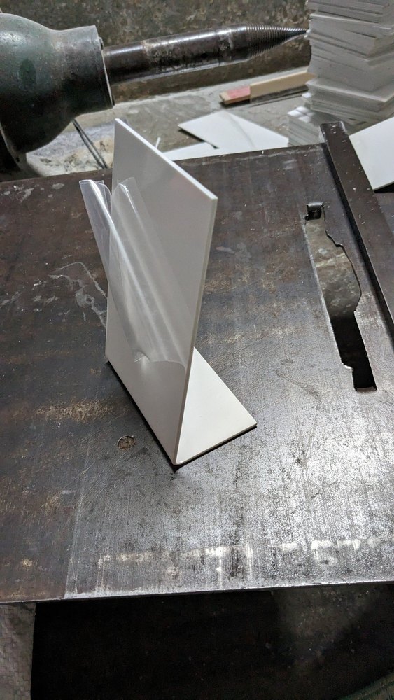 Imported Acrylic White QR Code Stand
