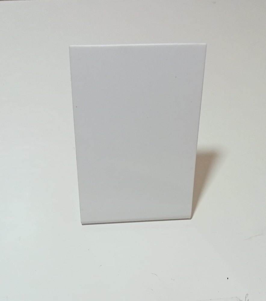 White Rectangular Acrylic Qr Code Stand, For Office