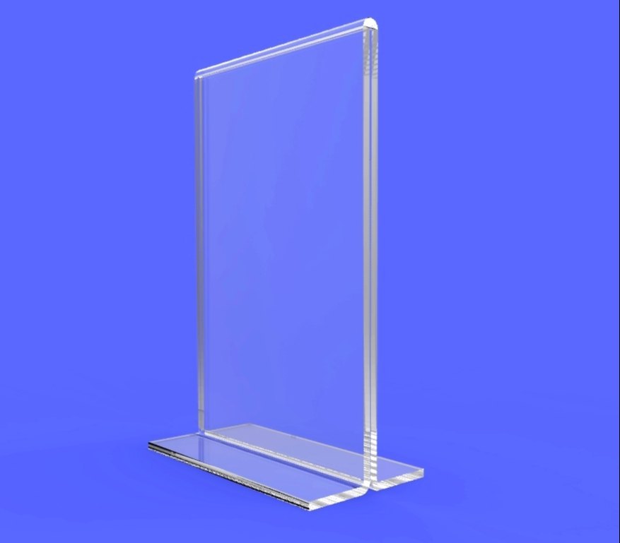 Multicolor Card Acrylic Stand, For Advertisement