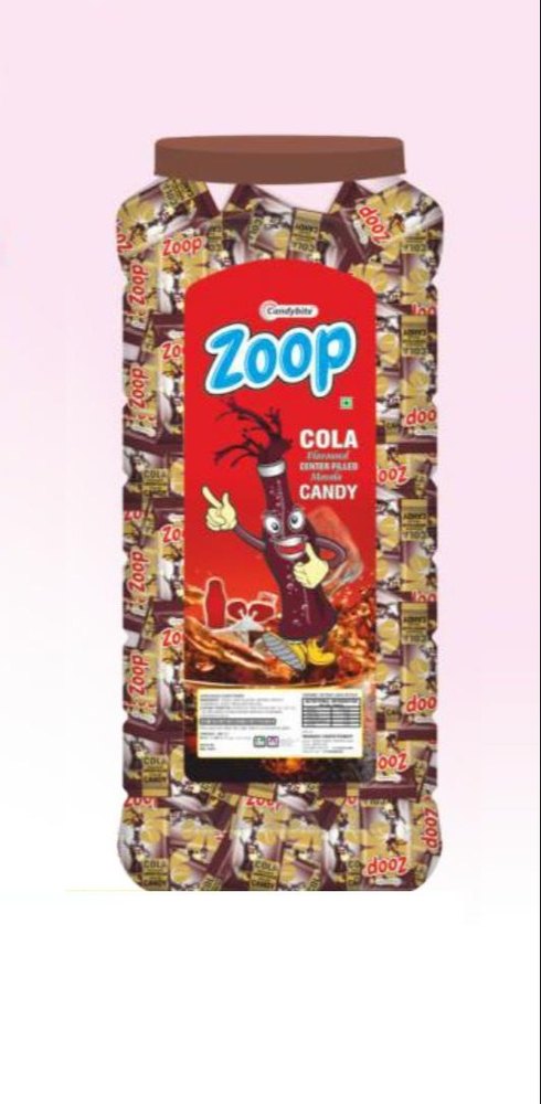 CandyBite Brown Zoop Cola Masala Candy, Packaging Type: Plastic Jar