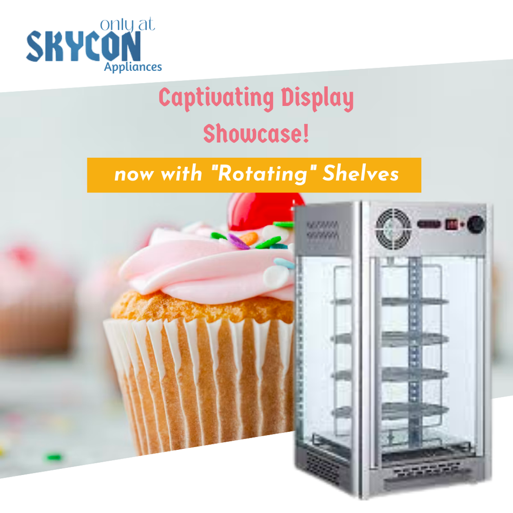 Celfrost FSDCR 108 - Counter Top Cold Showcase With Rotating Shelves