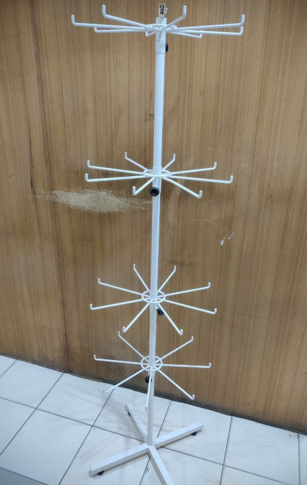 Metal 3 Layered Rotating Display Stand, For Showroom