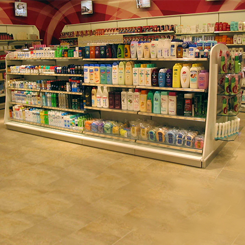 Mild Steel Cosmetics Racks, For Supermarket