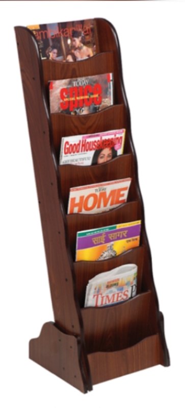 Wooden Newspaper Stand, For Library, Size: 11x6x38 Inches Lxbxh