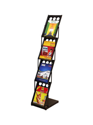 Stainless Steel Magazine Holder Stand, For Library