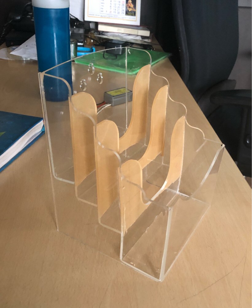 Transparent Acrylic Tabletop Brochure Holders