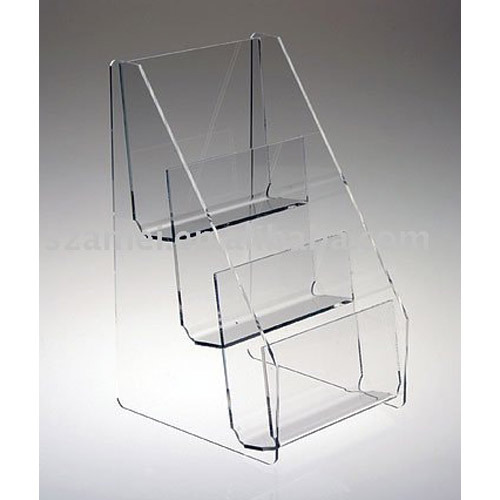 3 Pocket Acrylic Magazine Stand
