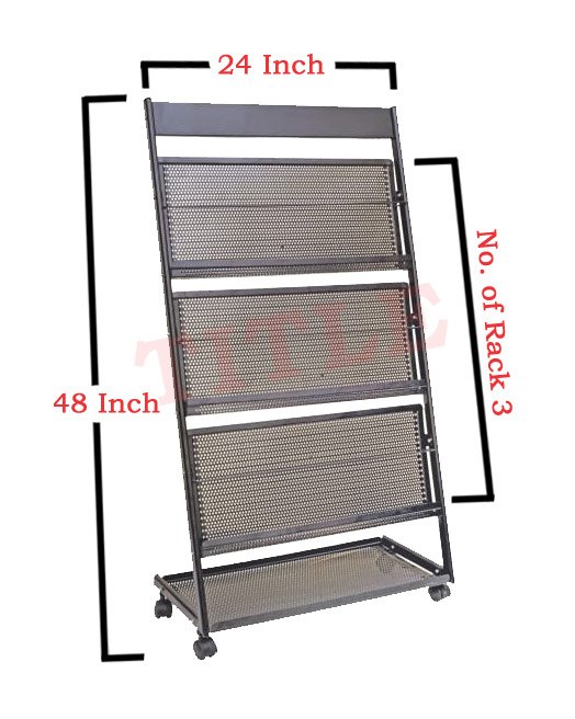 Perforated Magazine Stand, 3