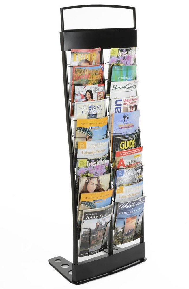 Stainless Steel Magazine Stand, 4