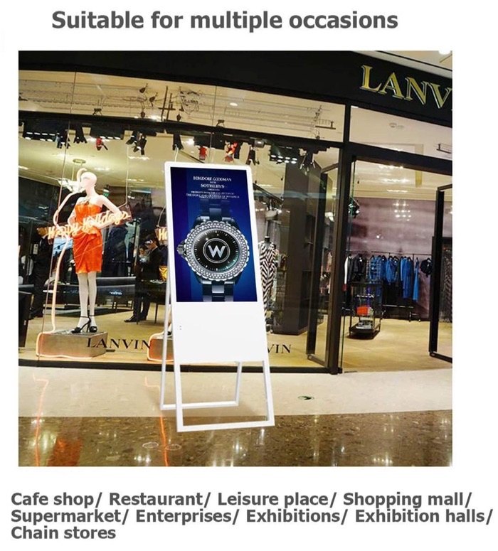 Free Standing Unit Black A Frame Stand Digital for stores, For Supermarket, Size: 32 Inch