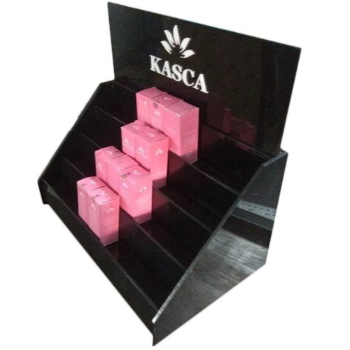 Rectangular Acrylic Nail Polish Display Stand, For Cosmetic Display