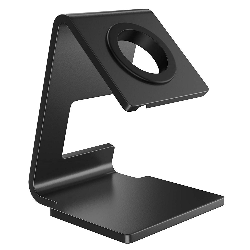 Clip Type Black Apple Watch Dock Station Charging Stand, Packaging Type: Box