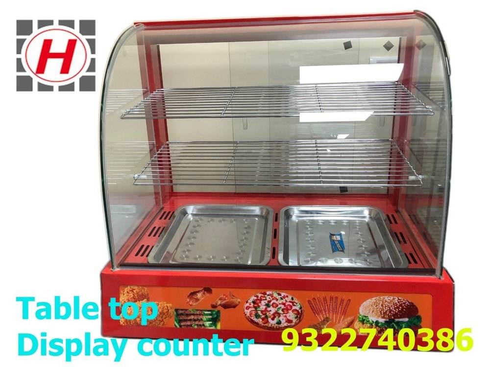 SS Tabletop Counter Display, For Bakery