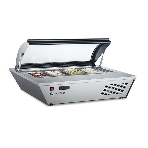SS Counter Top Scooping Display, For Bakery