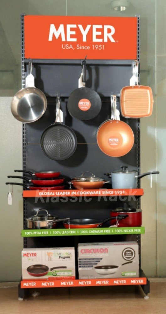 Powder Coated Mild Steel Promotional Display Stand, Size: Approx 1800 mm