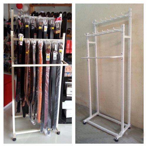 Free Standing Unit Mild Steel Belt Display Stand, For Supermarket, Size: 5Feet*2Feet