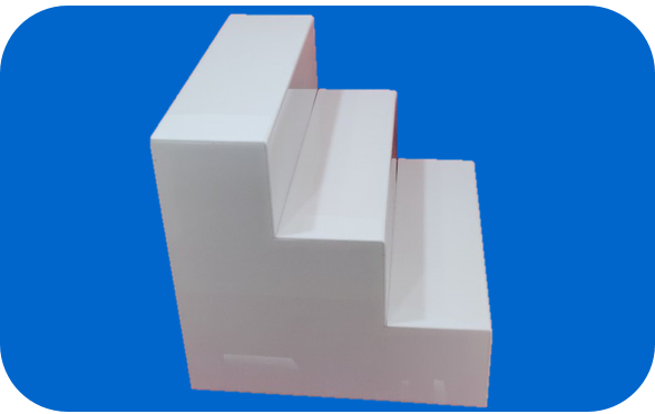 White and Black Acrylic Product / Golu Display Stand, Size: Cusotmized