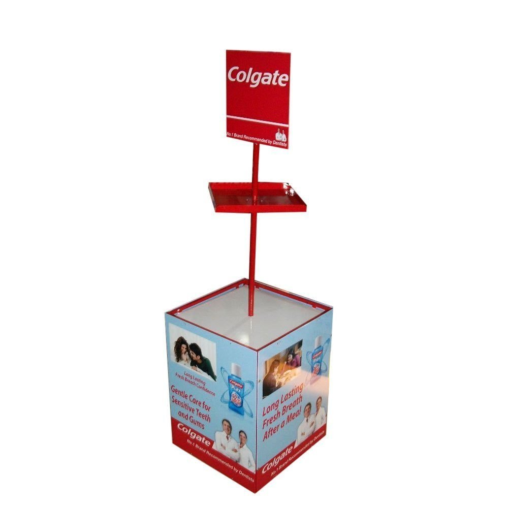 Mild Steel Floor Advertising Display Stand, For Advertisement