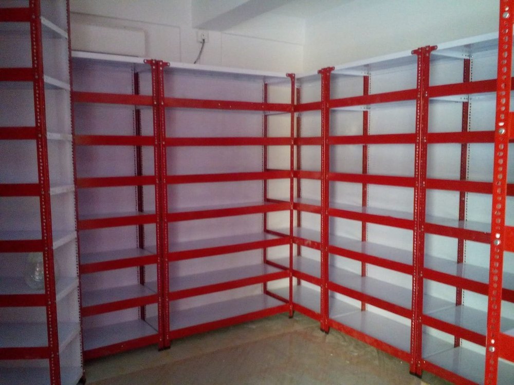 TATA STEEL White Powder Coated Rack, For Office, Size: 7\'x3\'x12